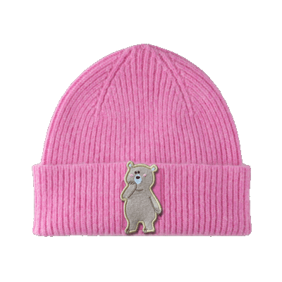 Bonnet à scratcher - rose chamallow