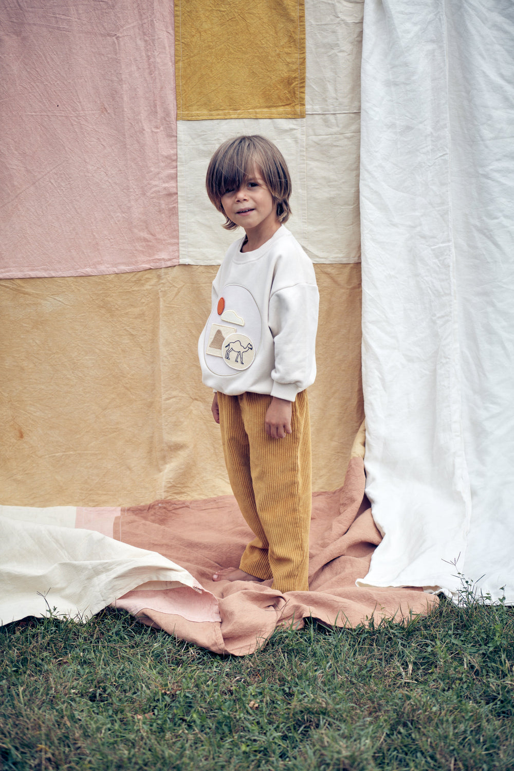 Sweat à scratcher - Beige Sablé (taille enfant)